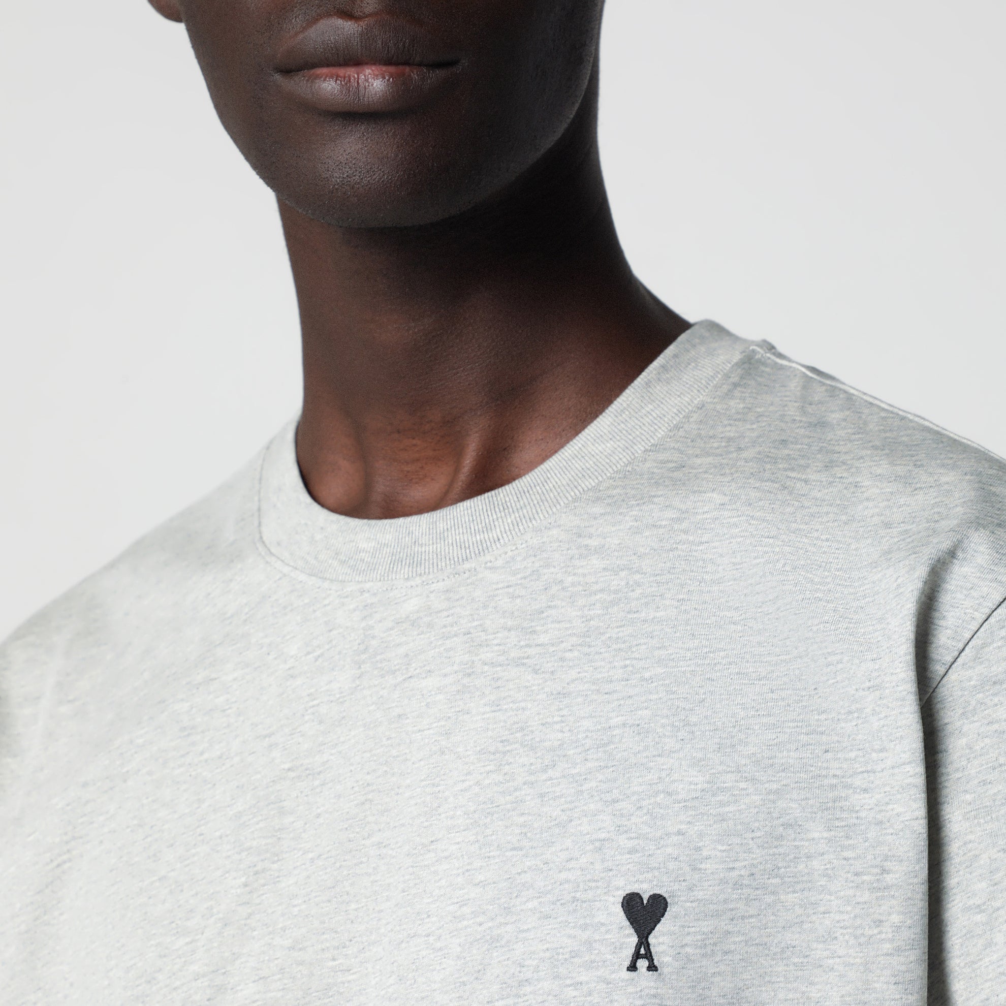 T-shirt Ami De Coeur grey in cotton