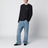 Black long-sleeved cotton T-shirt