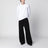 White long-sleeved cotton T-shirt