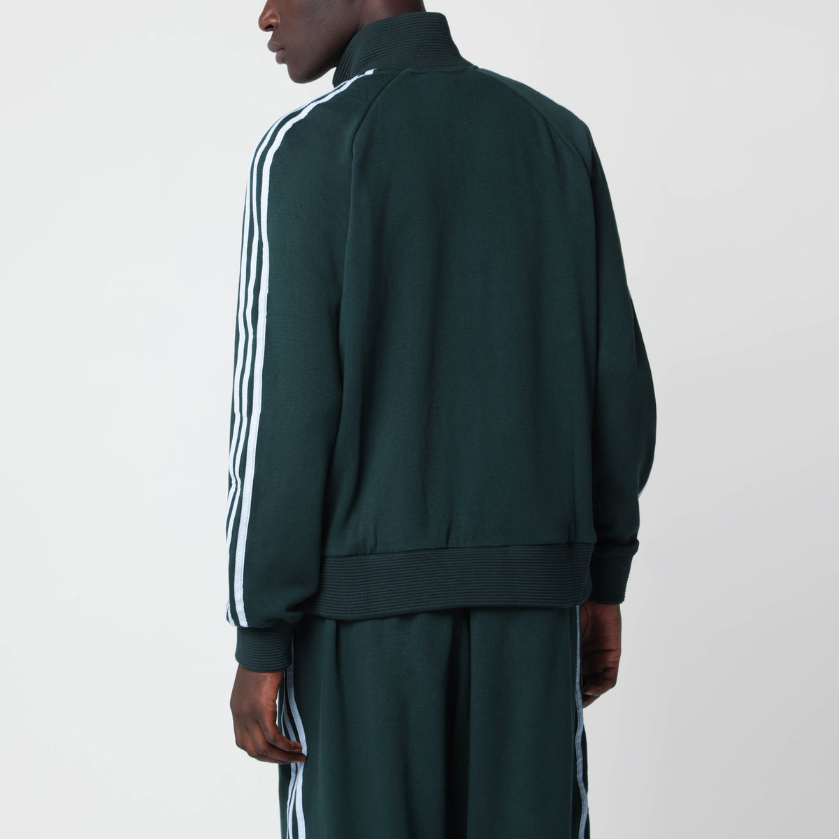 Dark green zip-up sweatshirt