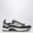 Hyperway sneakers in blue and silver mesh and suede