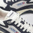 Hyperway sneakers in blue and silver mesh and suede