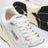 Sneakers Hyperway in mesh e suede bianca/argento