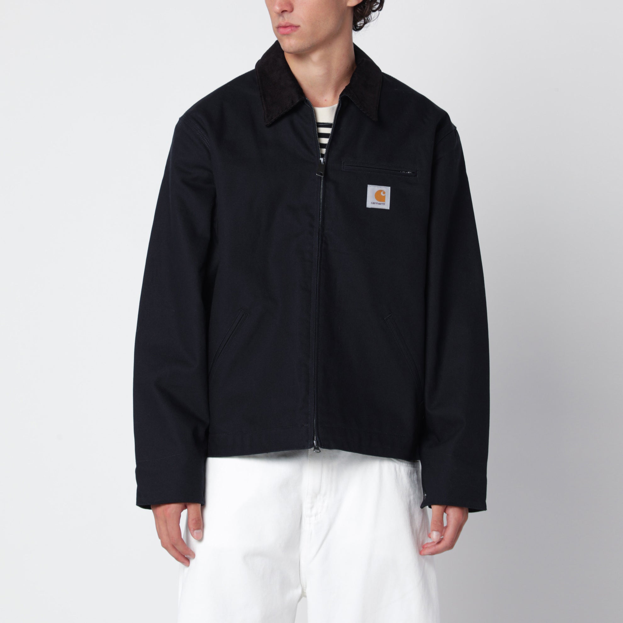 Detroit Jacket in Dunkelmarineblau / Schwarz