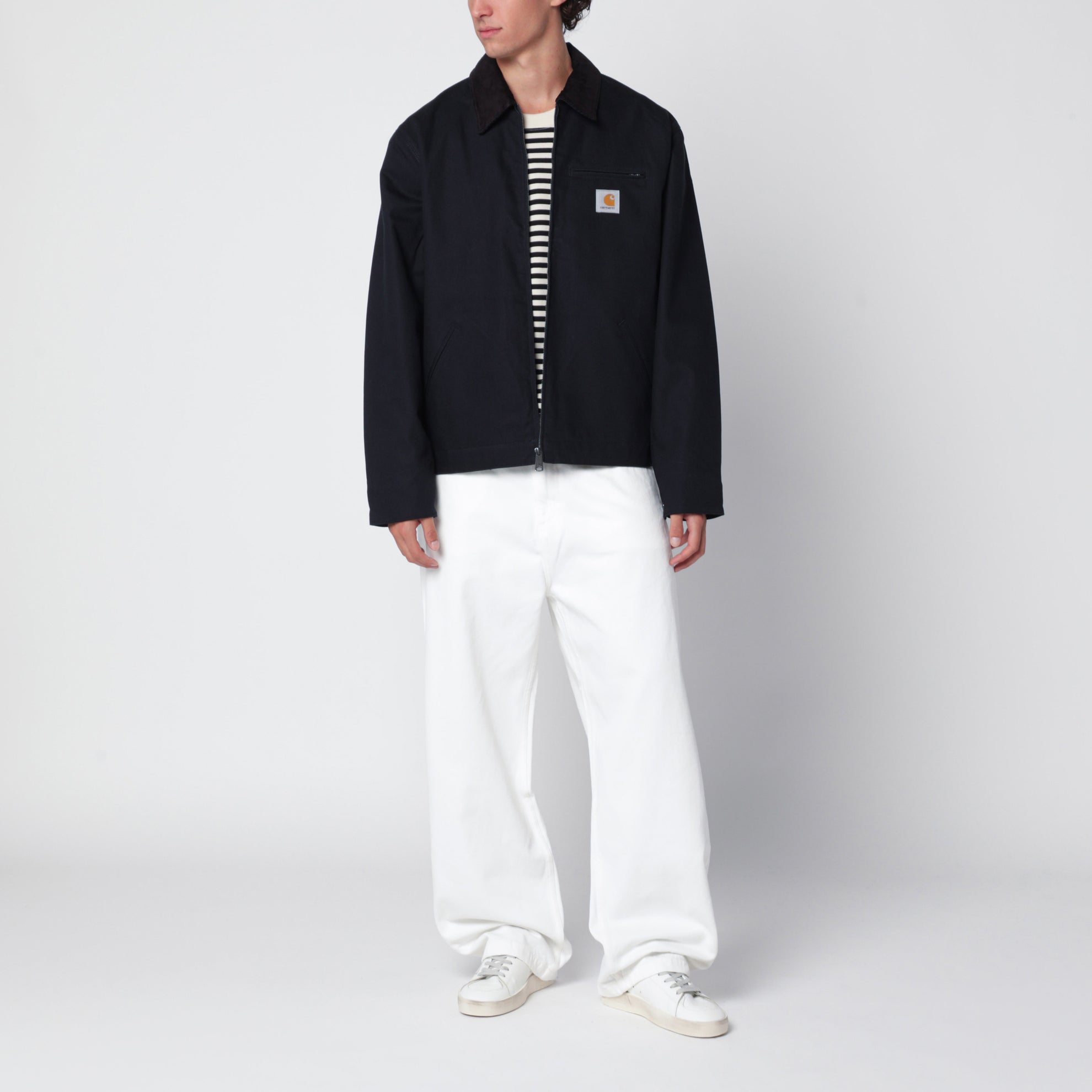 Detroit Jacket in Dunkelmarineblau / Schwarz