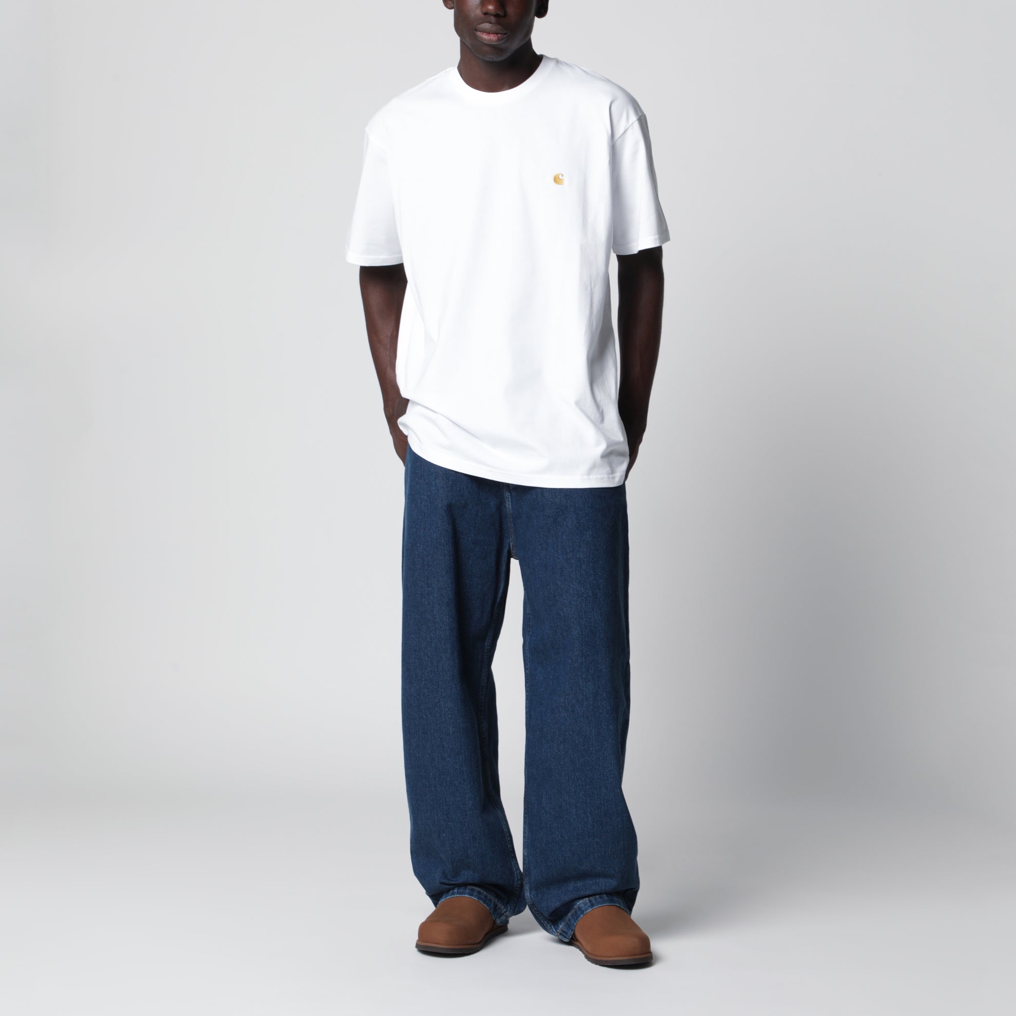 S/S Chase T-Shirt bianca in cotone