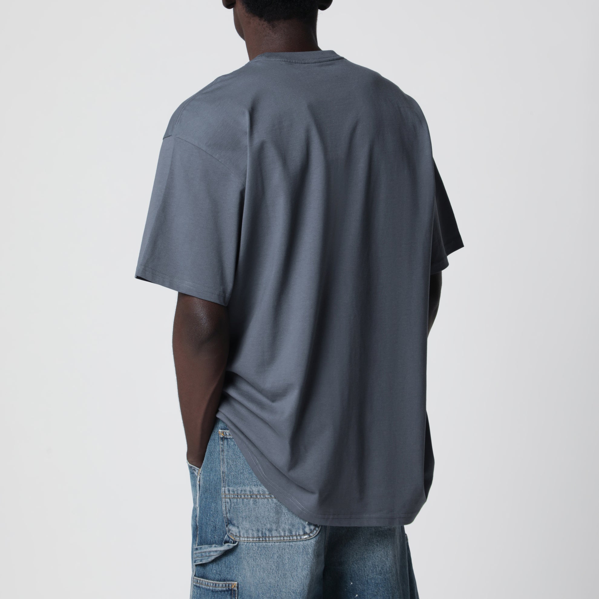 S/S Chase T-Shirt grigia in cotone