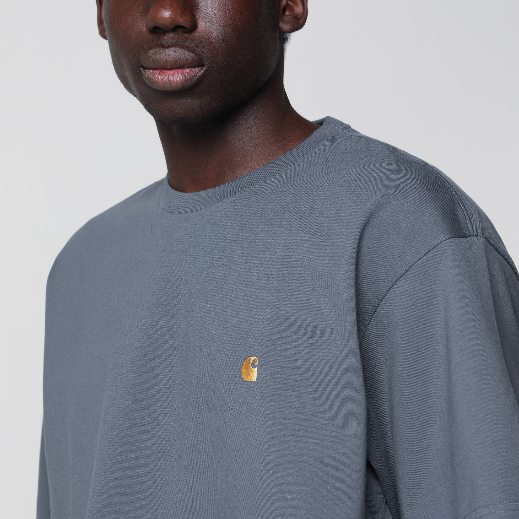 S/S Chase T-Shirt grigia in cotone