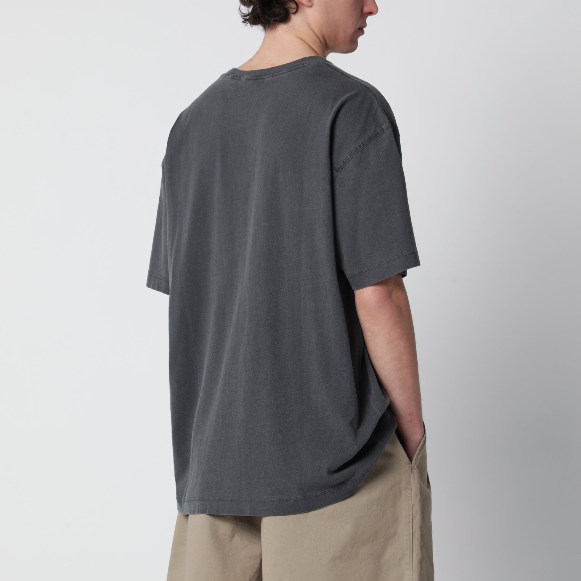 S/S Nelson black cotton jersey T-shirt