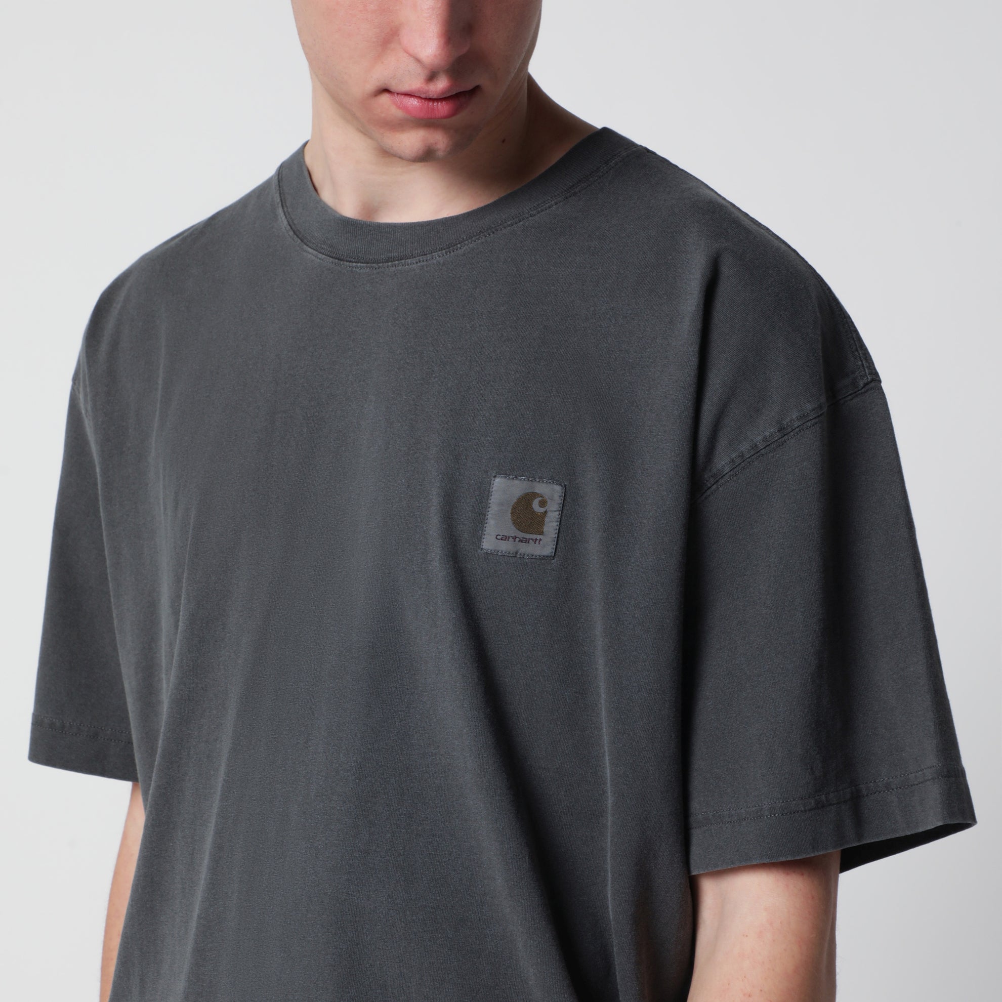 S/S Nelson black cotton jersey T-shirt