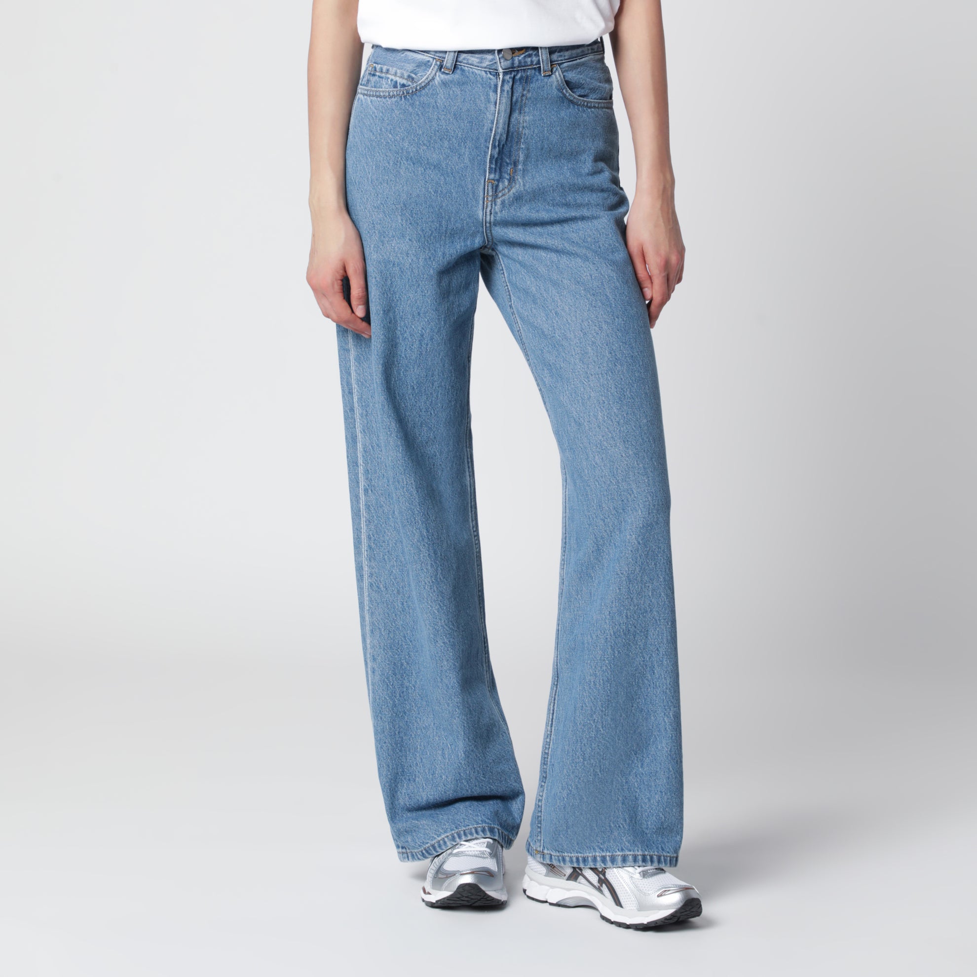 Jane high-waisted jeans in blue denim