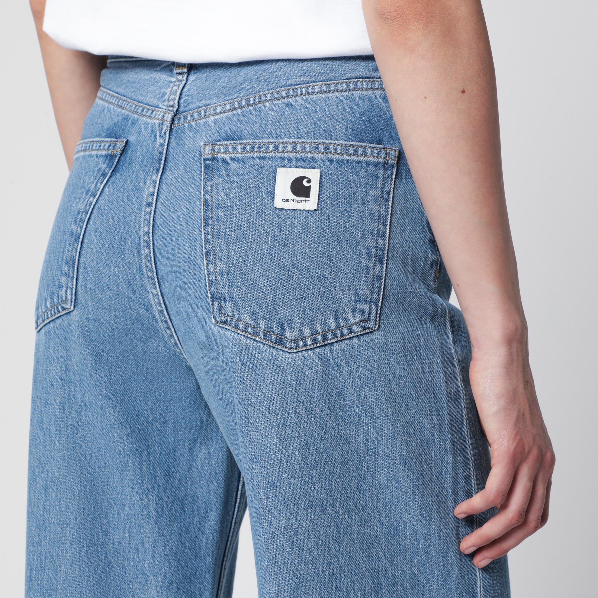 Jane high-waisted jeans in blue denim
