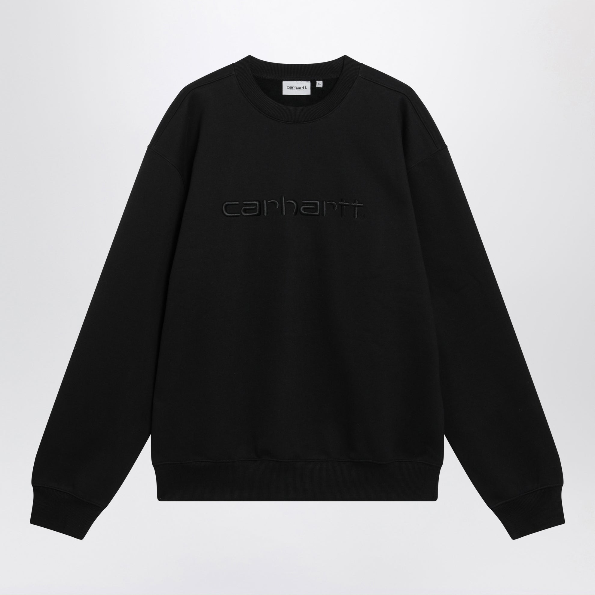 Black Carhartt sweatshirt in cotton blend