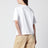 White Chester cropped T-shirt in organic cotton jersey