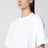 White Chester cropped T-shirt in organic cotton jersey