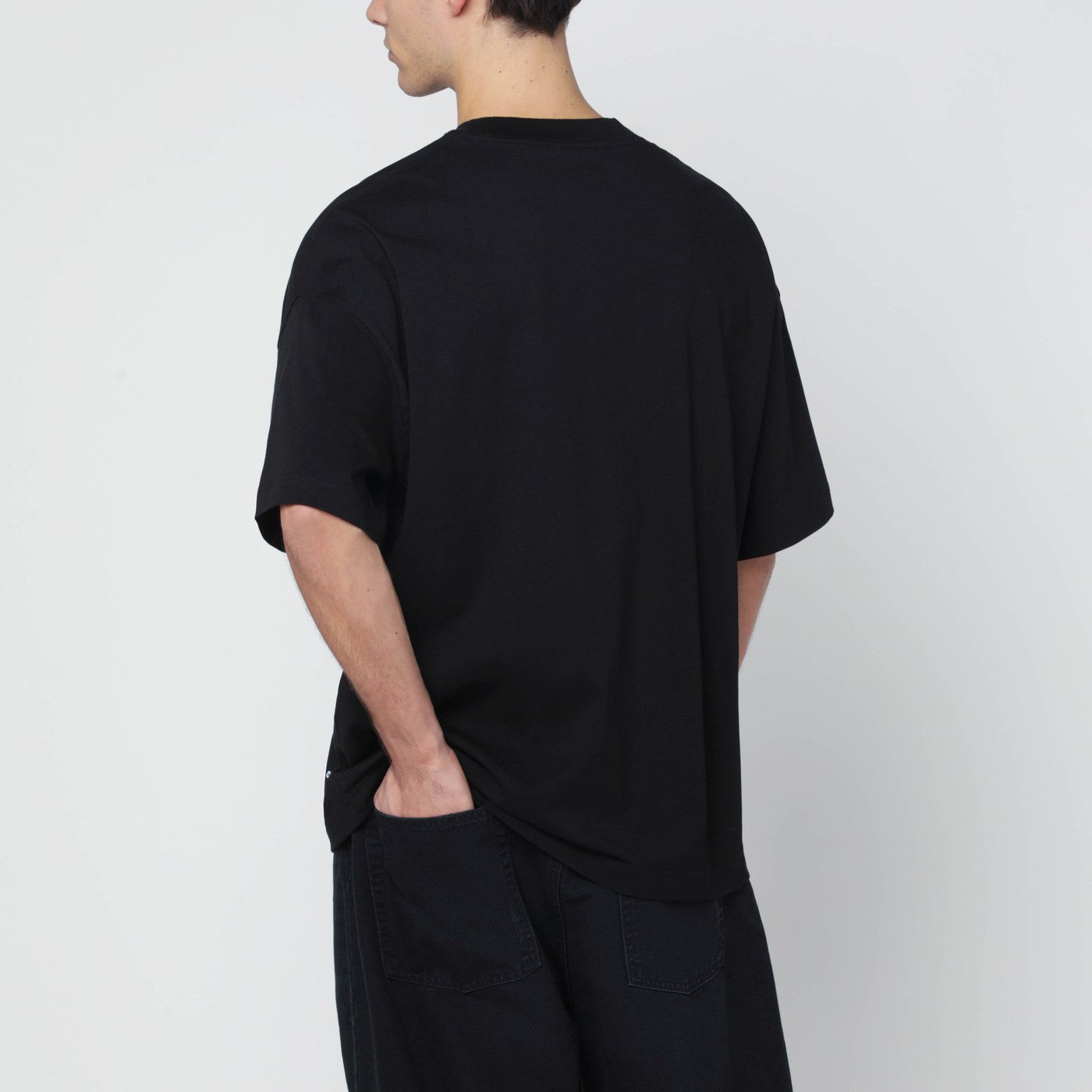 Black S/S Link Script T-Shirt