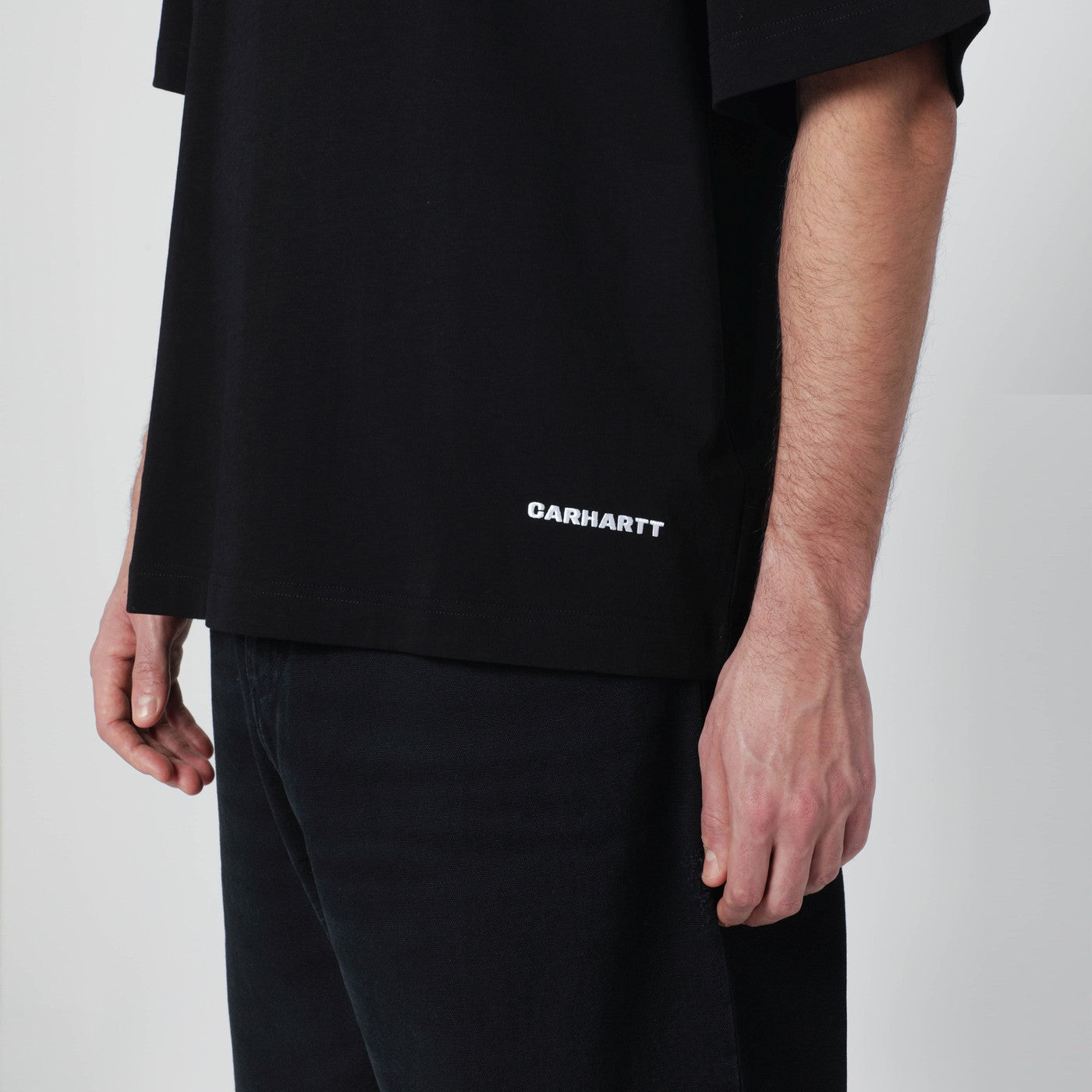 Black S/S Link Script T-Shirt