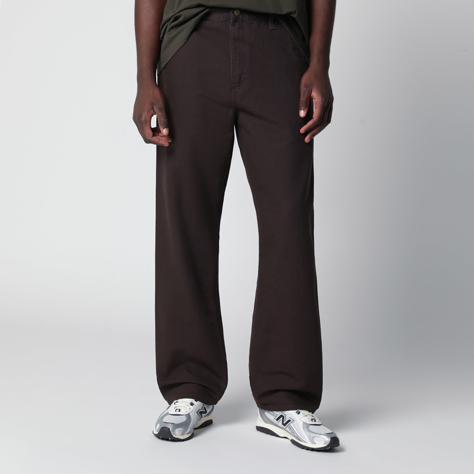 Single Knee Pant in Tobacco organic cotton canvas