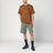 Single Knee Shorts Park green