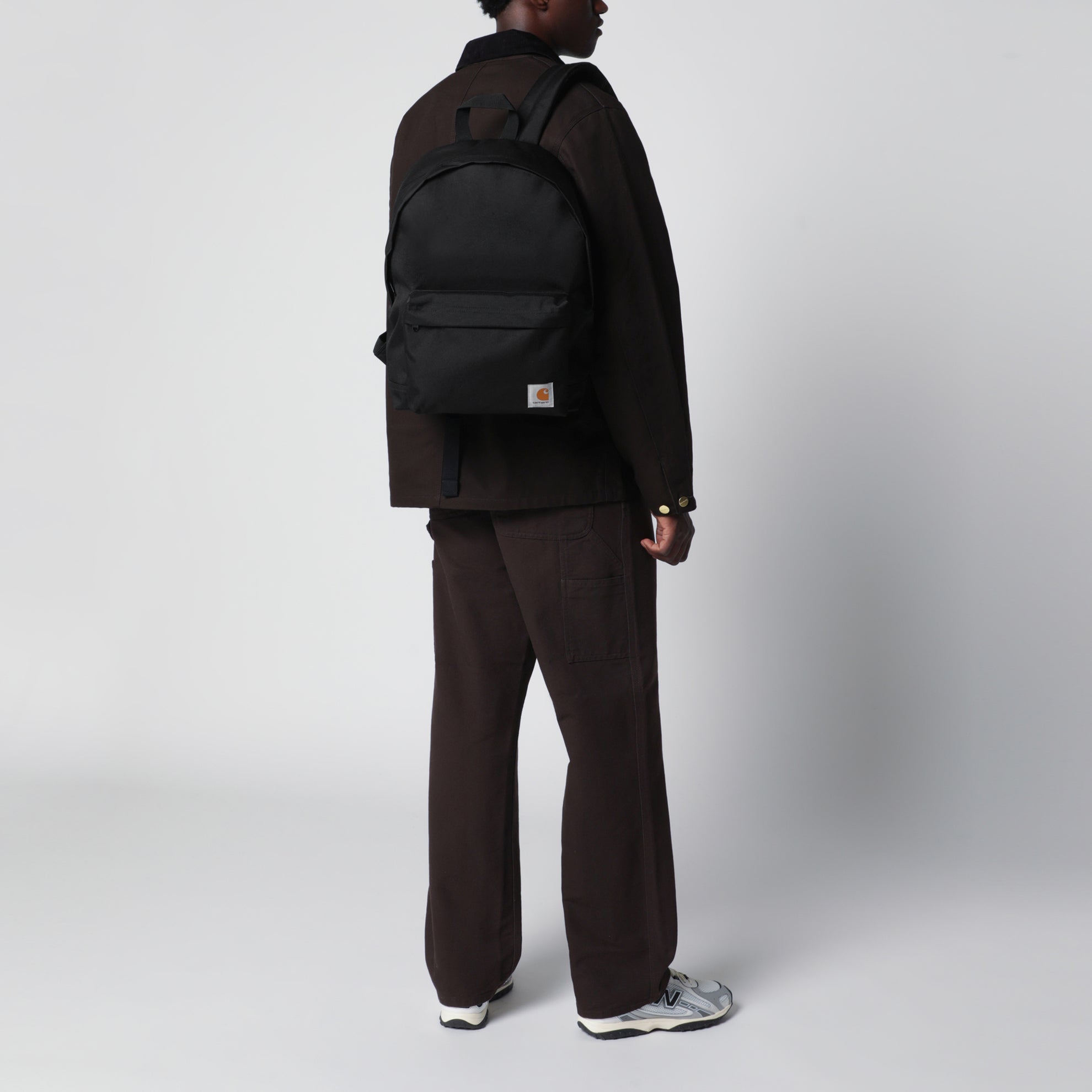 Black recycled polyester Jake backpack