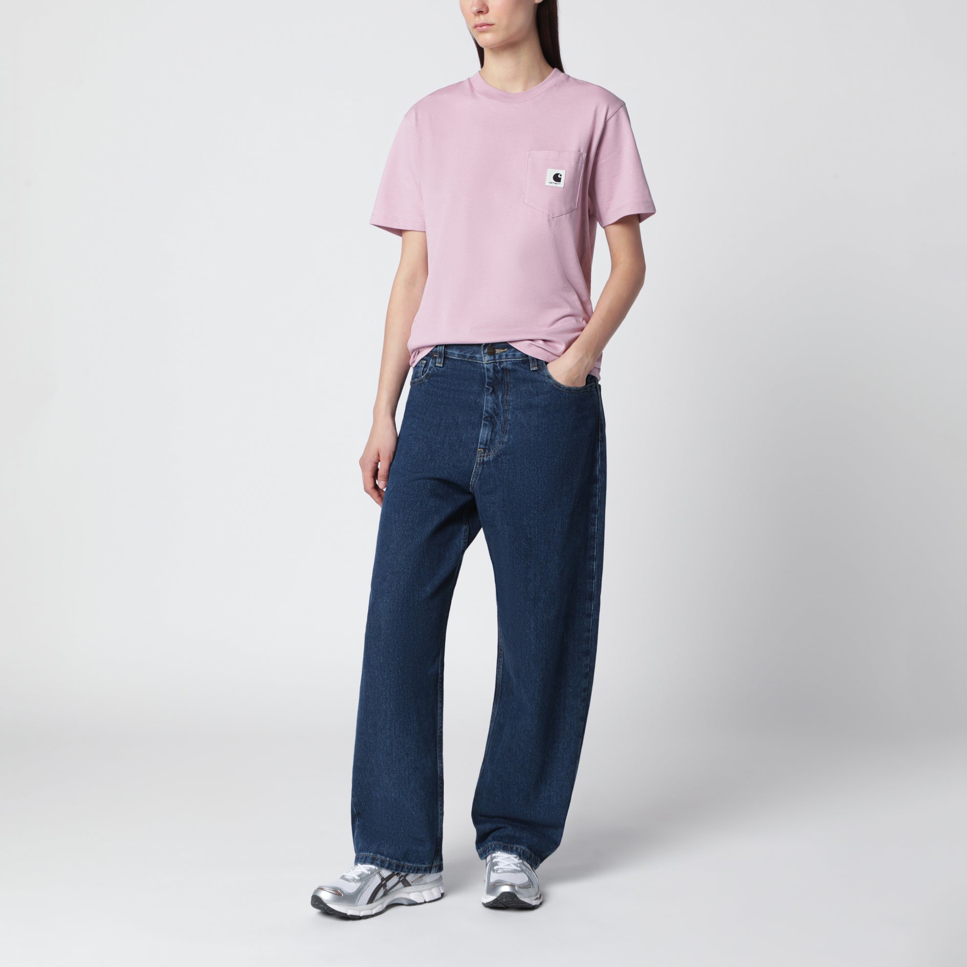 S/S Pocket T-Shirt Hortensia