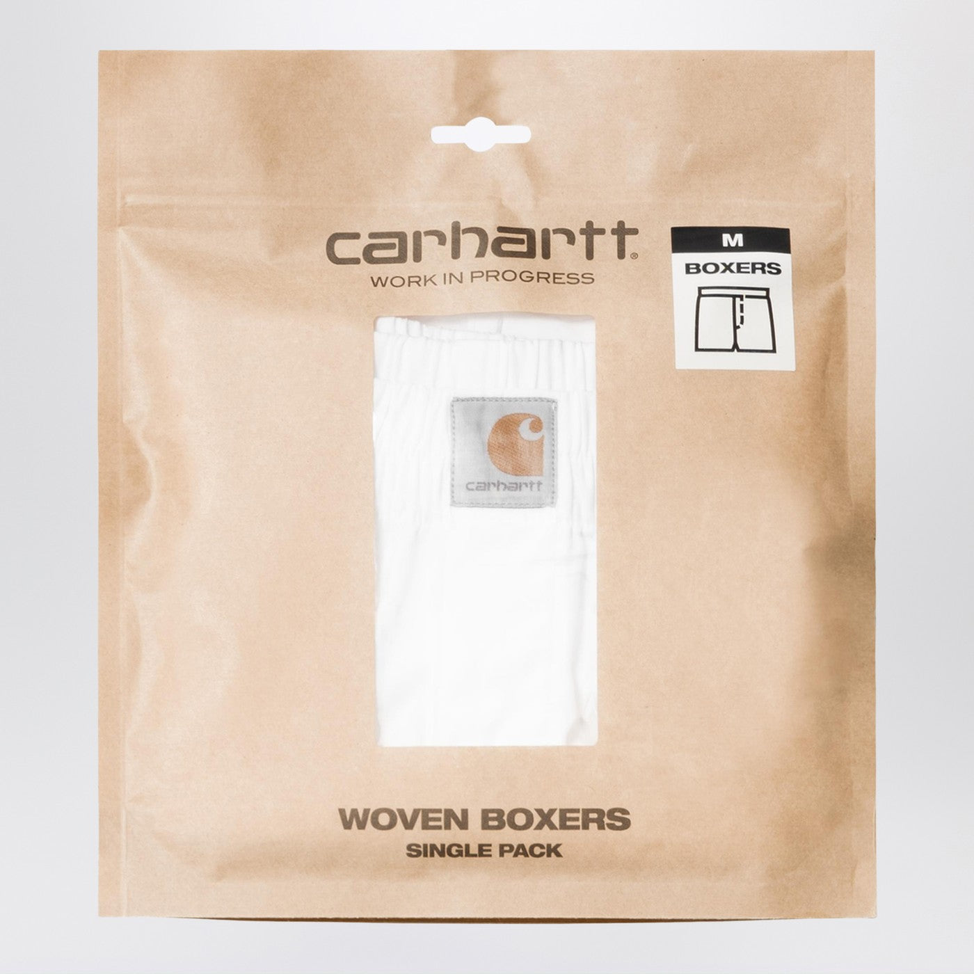Boxer en coton blanc