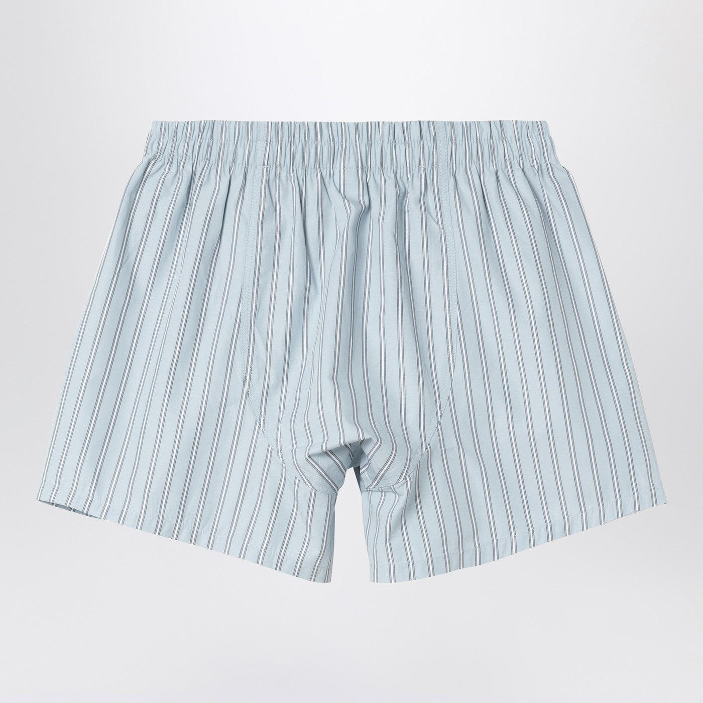Baumwoll-Boxershorts im Streifenmuster Grimsby / Blue Fog