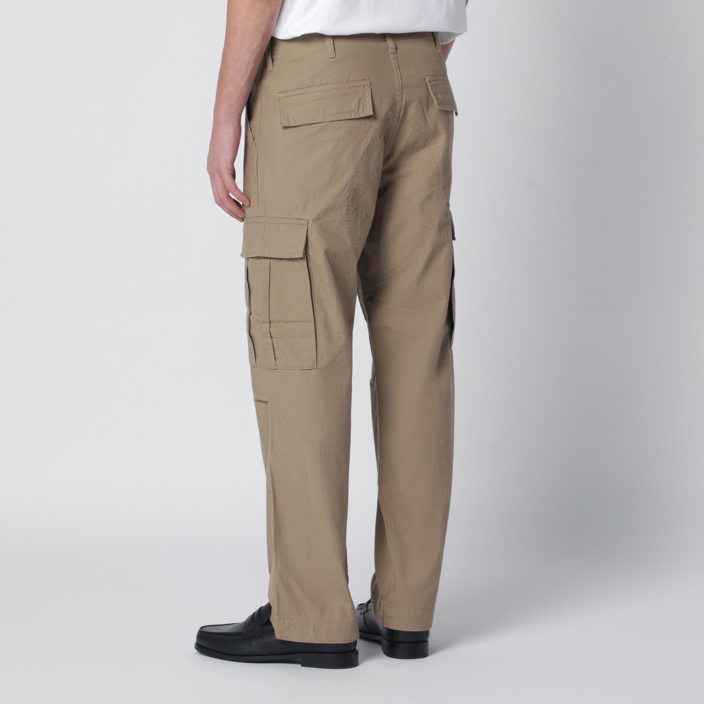 Light brown regular cargo trousers