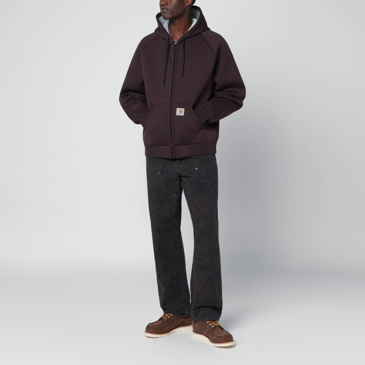 Car-Lux Hooded Jacket Palisander/Grey