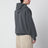 Nelson Black/Garment dyed zip-up sweatshirt