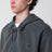 Nelson Black/Garment dyed zip-up sweatshirt
