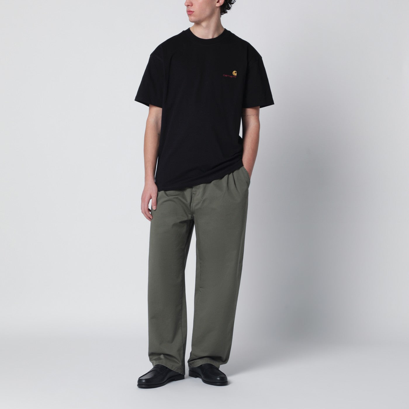 Leaf-green Marv trousers