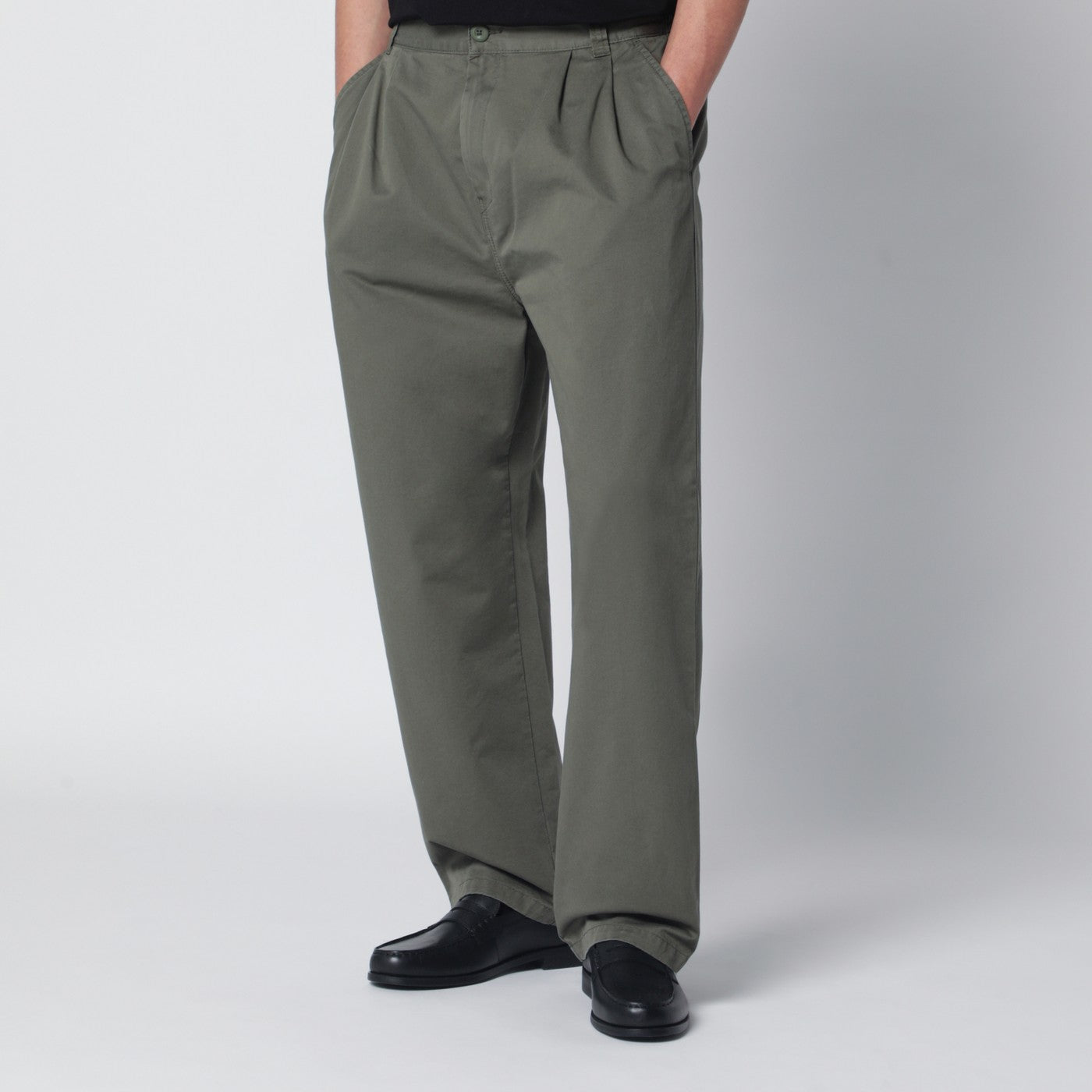 Leaf-green Marv trousers