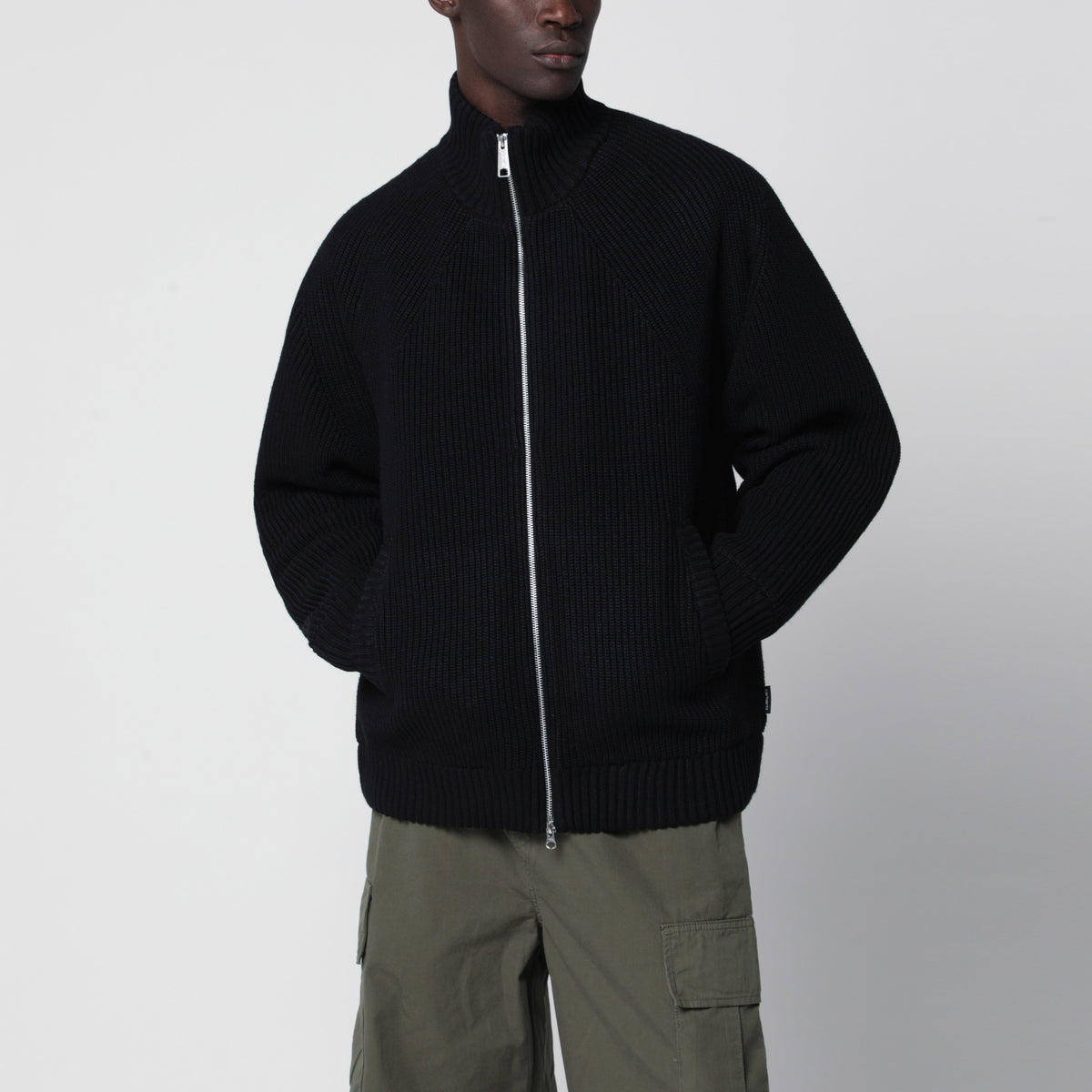 Giacca in maglia nera Banley