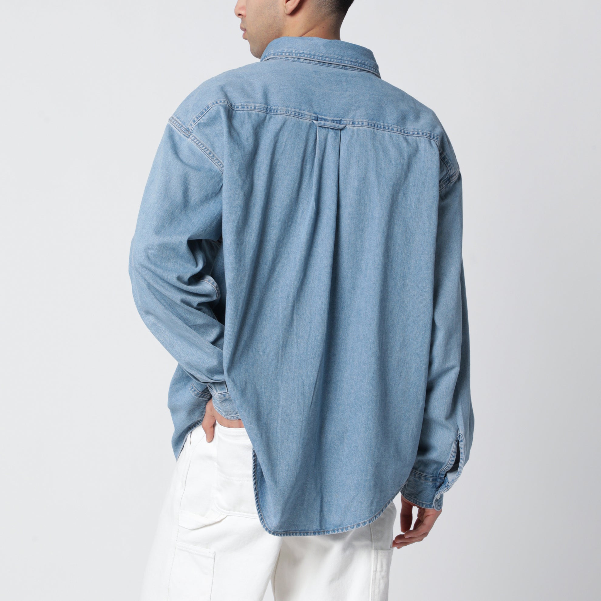 L/S Lucas Shirt Blue/Bleached