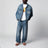 Landon Pant Blue/Destroy wash splatter