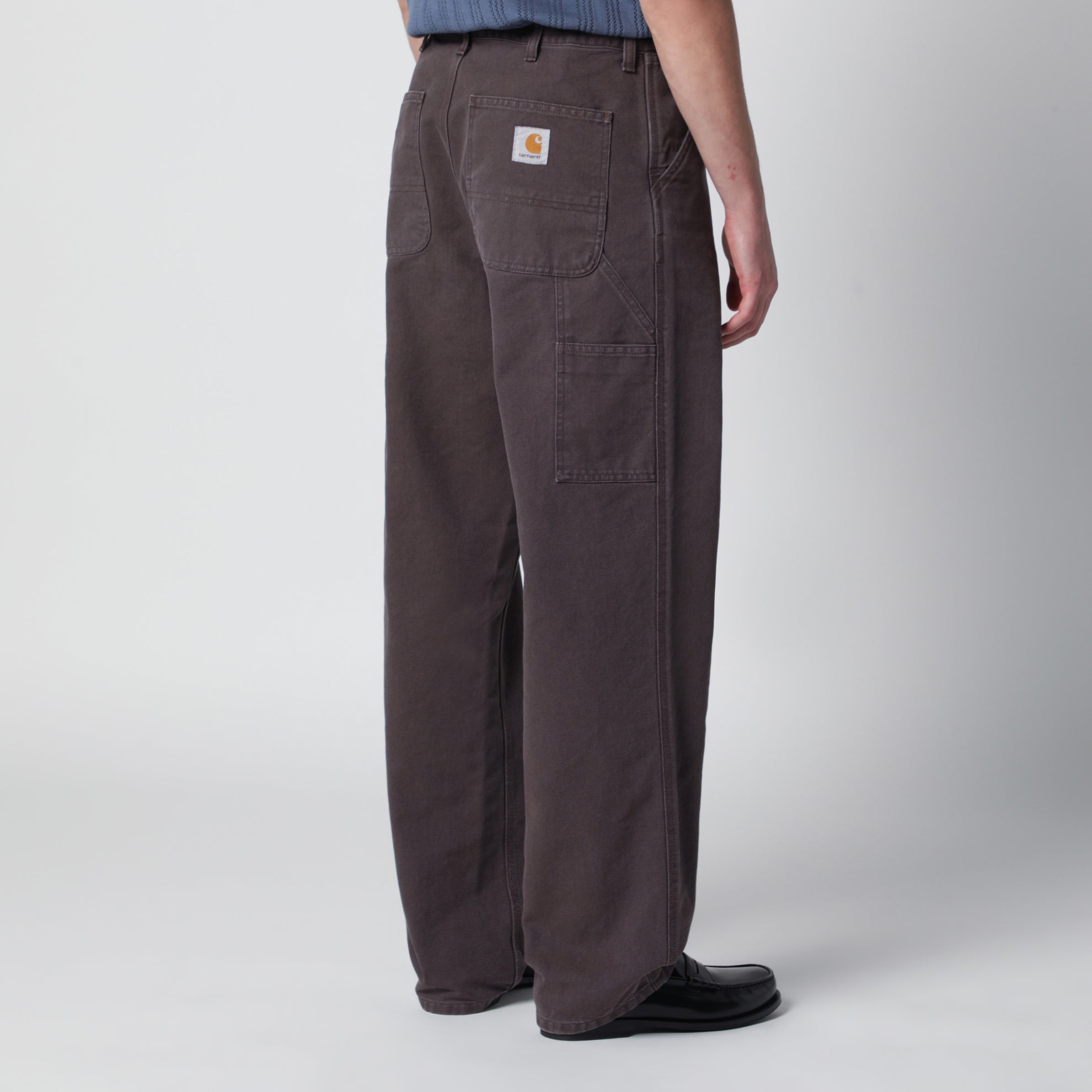 Single Knee Pant trousers in Dearborn Shale/Stone canvas