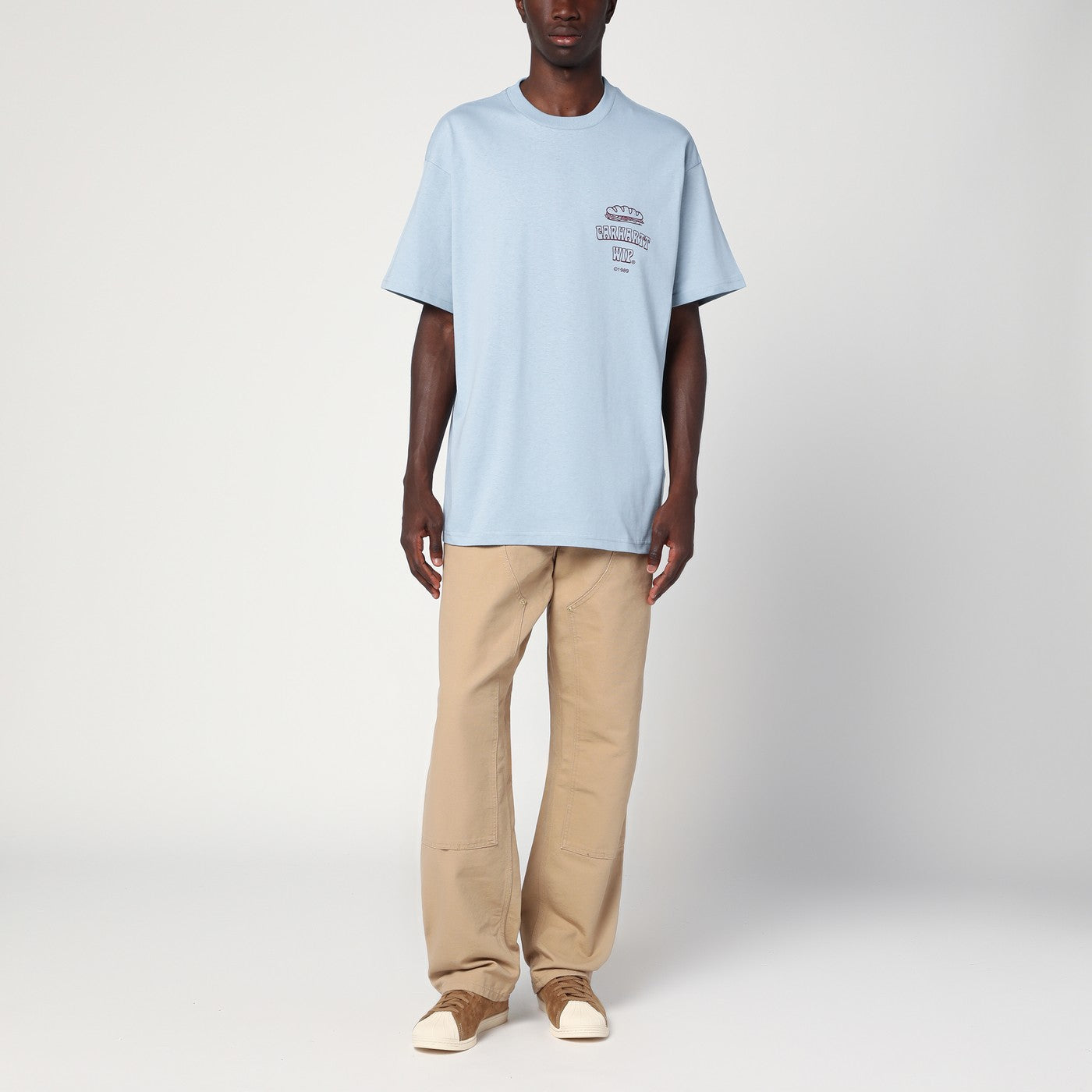 S/S Sandwich T-Shirt Blue Fog