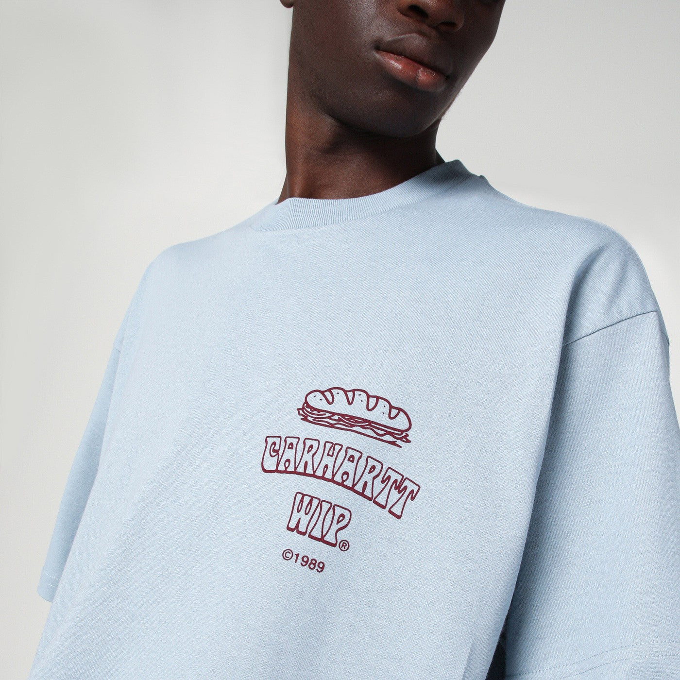S/S Sandwich T-Shirt Blue Fog