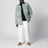 Shady green/Destroy Washed shirt jacket