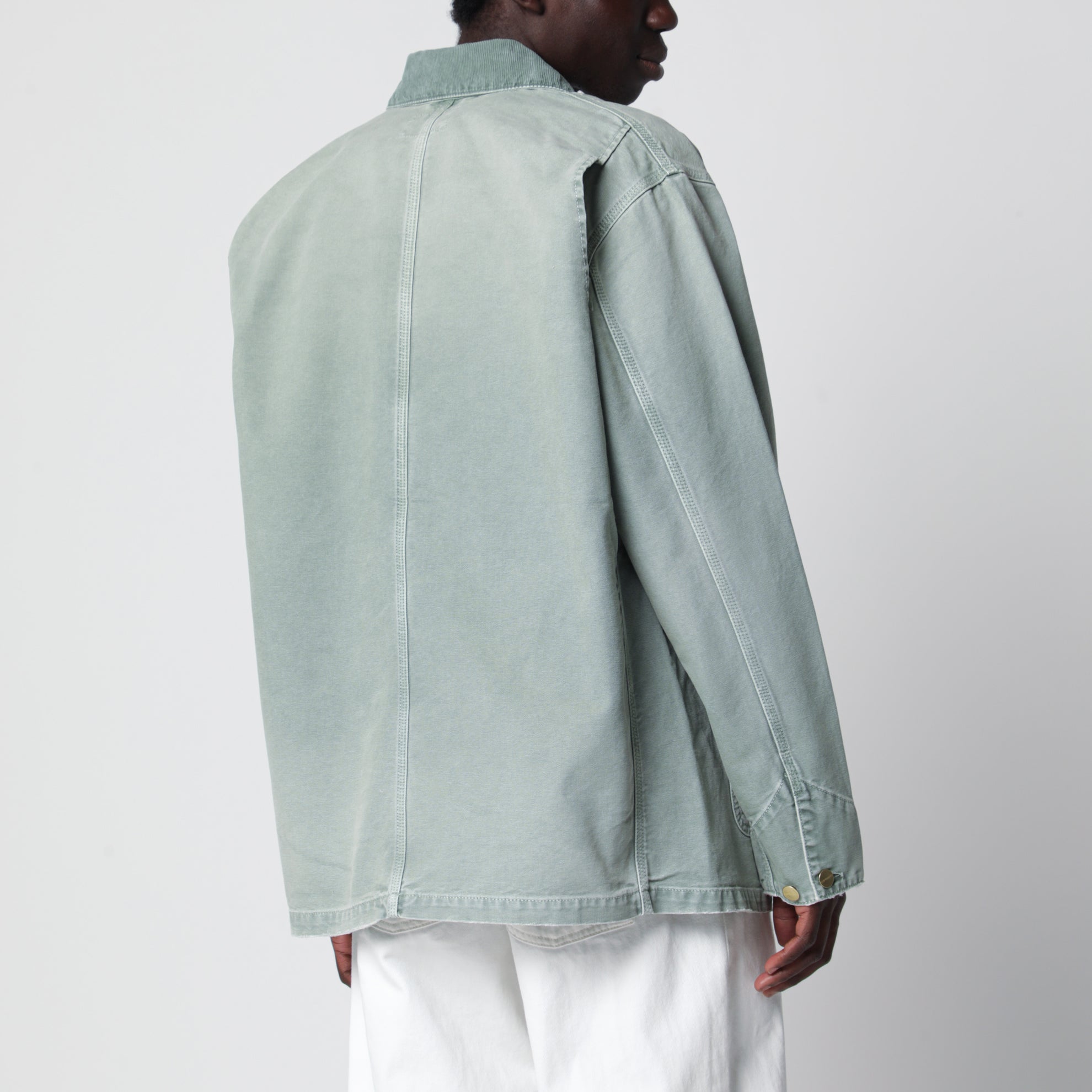 Giacca camicia Shady green/Destroy Washed