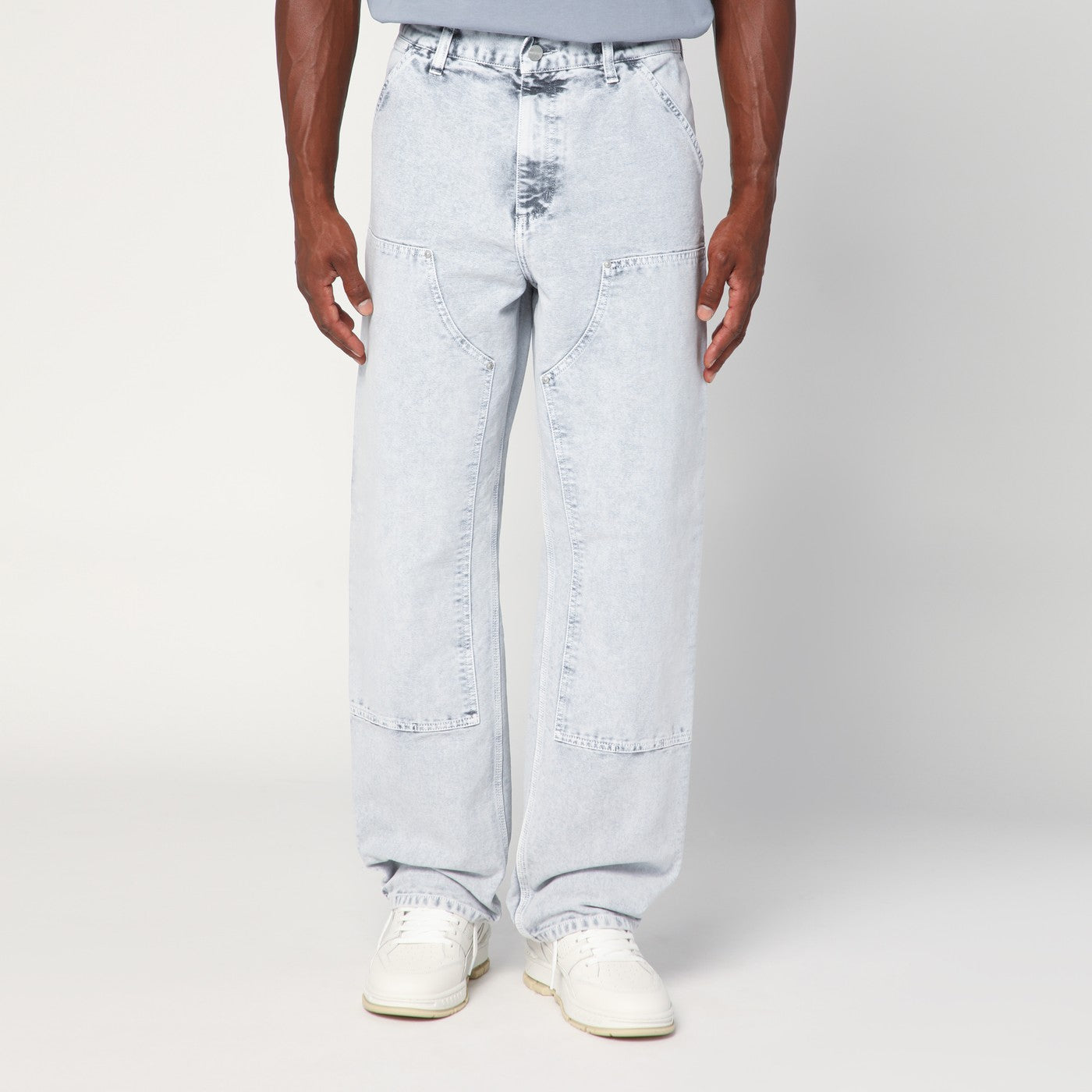 Double Knee Pant Black Chalk Wash