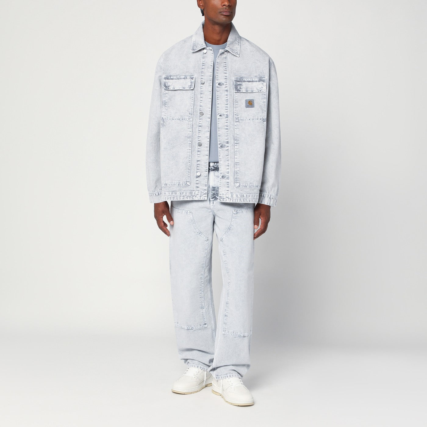 Double Knee Pant Black Chalk Wash