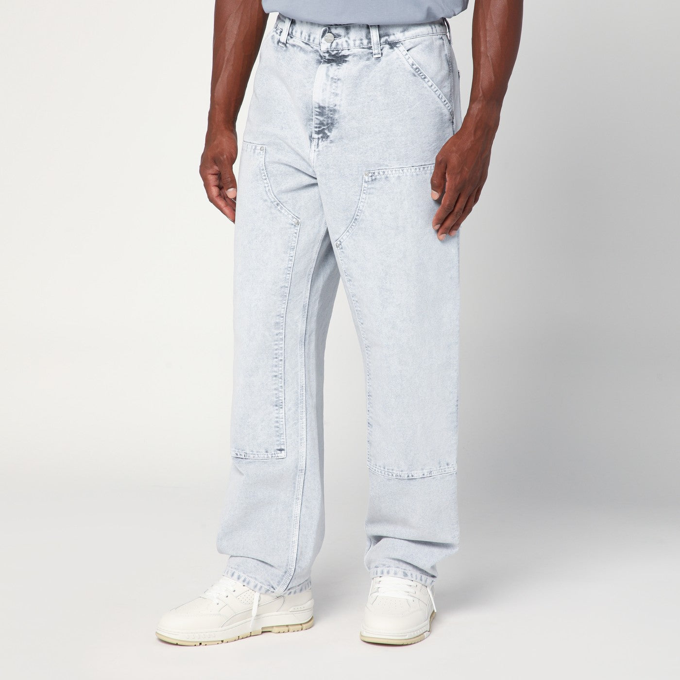 Double Knee Pant Black Chalk Wash