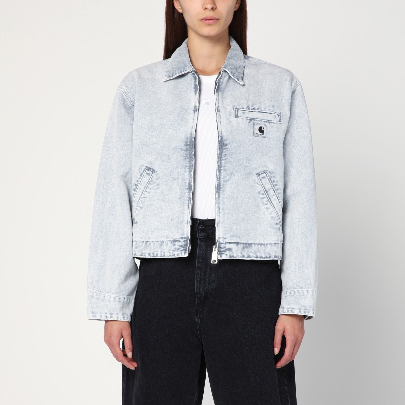 W Emery Black/Chalk wash jacket
