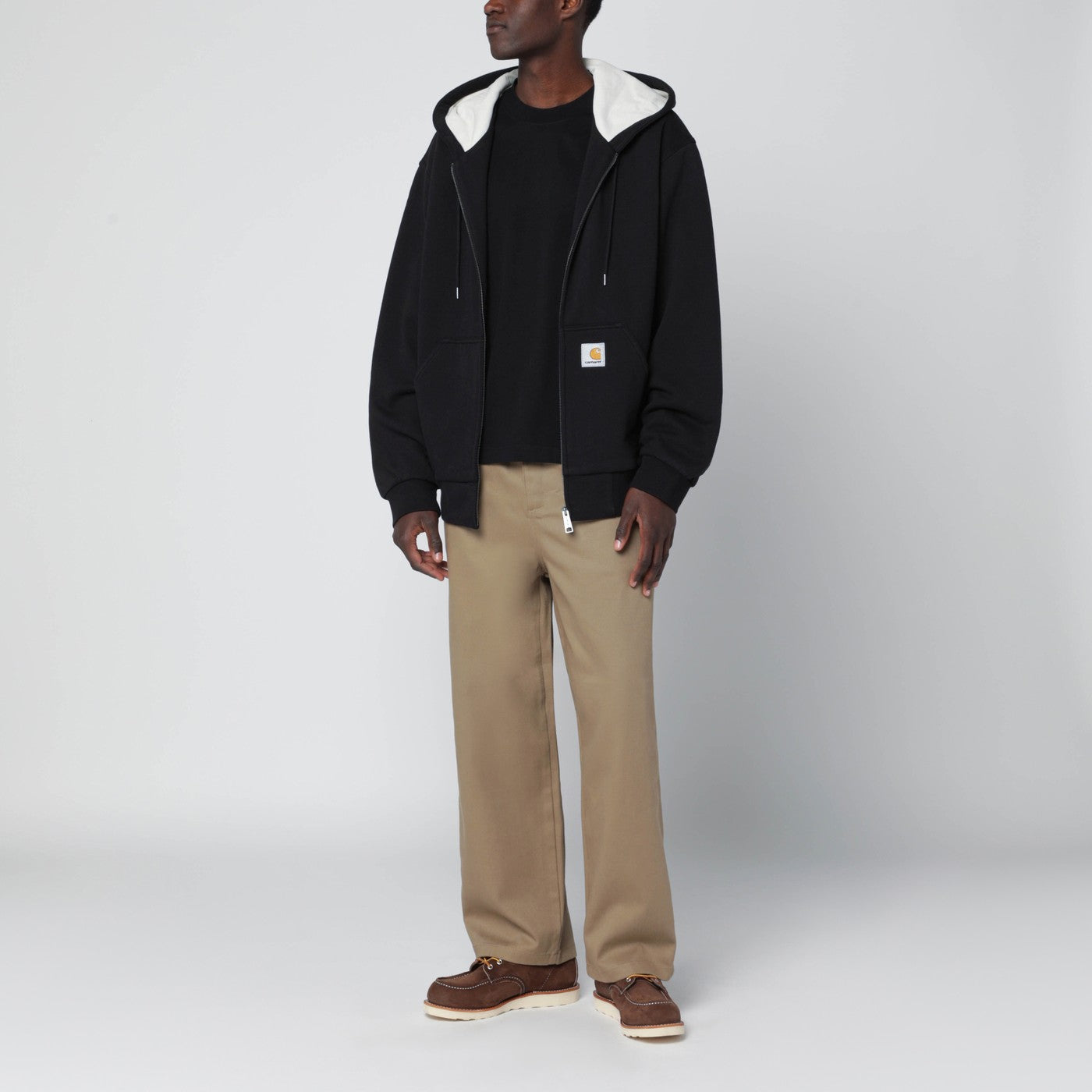 Active schwarze Sweatjacke