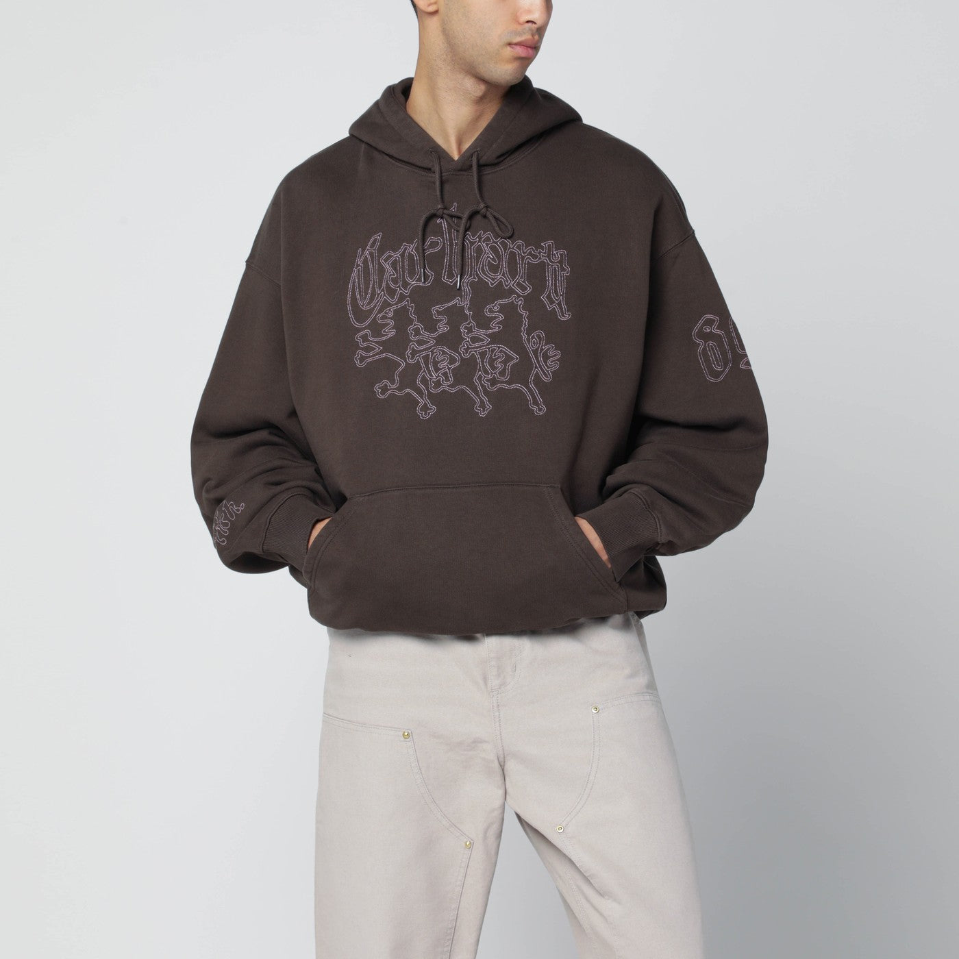 Felpa con cappuccio Hackwork Vitola/Glassy Pink