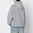 Grey zip sweatshirt in cotton blend