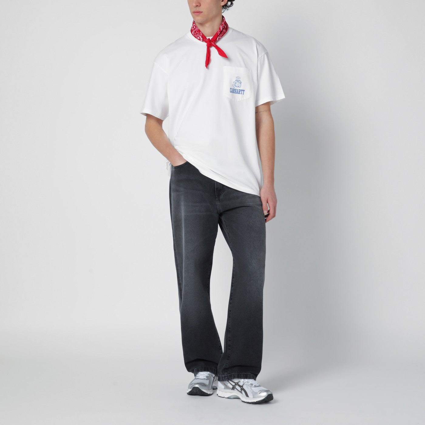 T-shirt S/S Pond Corps Pocket blanc