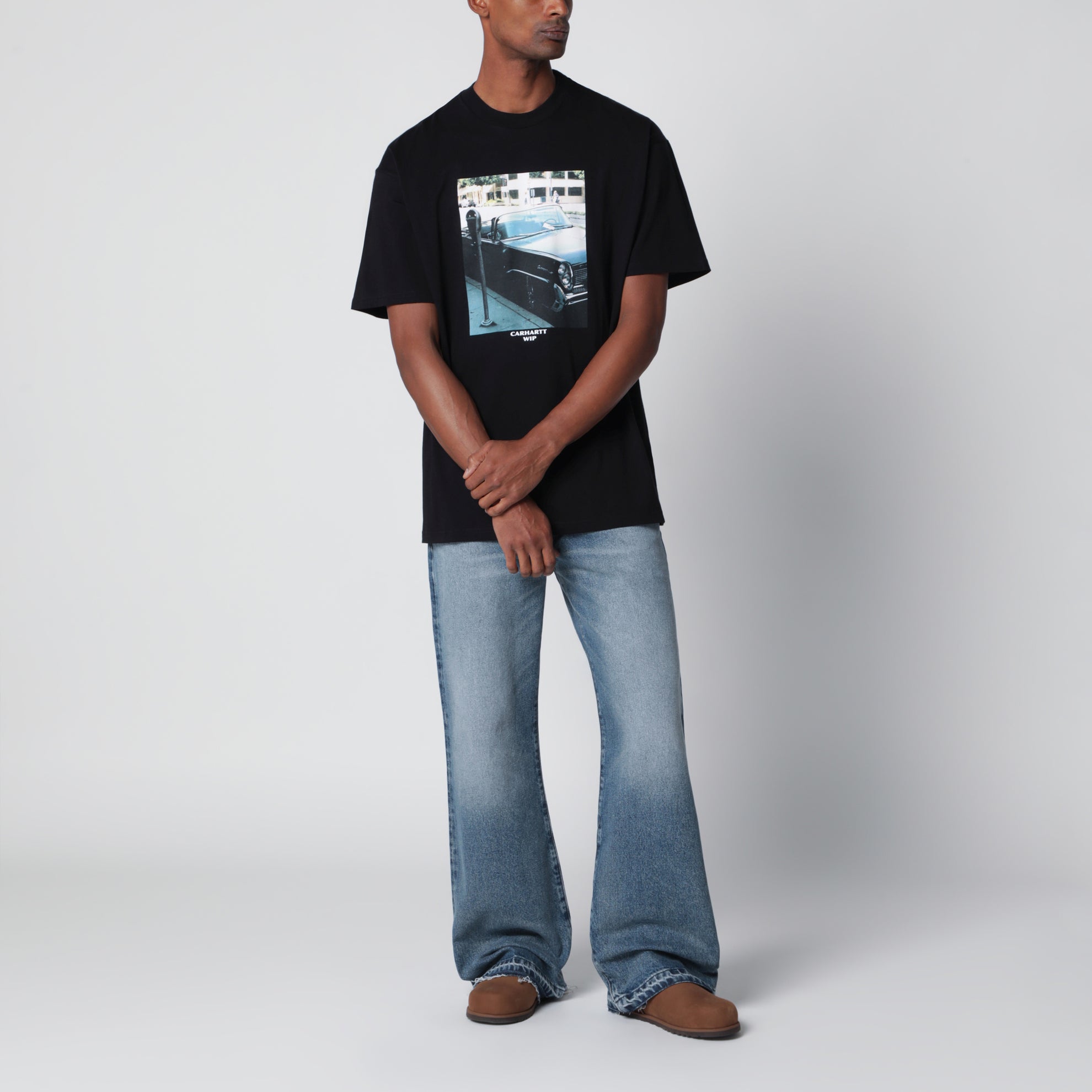 T-Shirt S/S Warm Views aus Bio-Baumwolle in Schwarz
